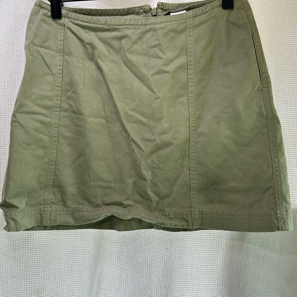 Melrose and Market Olive Mini Skirt
